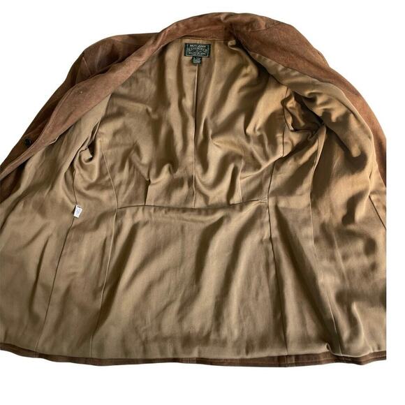 VTG 70’s RALPH LAUREN COUNTRY SUEDE JACKET CHESTNUT ILGWU LOGO MADE IN USA SZ M - Picture 13 of 16